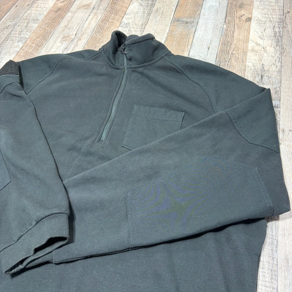 5.11 Tactical Pullover Mens 2XL Black 1/4‎ Zip Fleece Lined Elbow Patch Utility